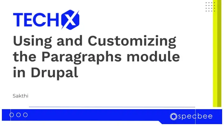 Paragraphs Module