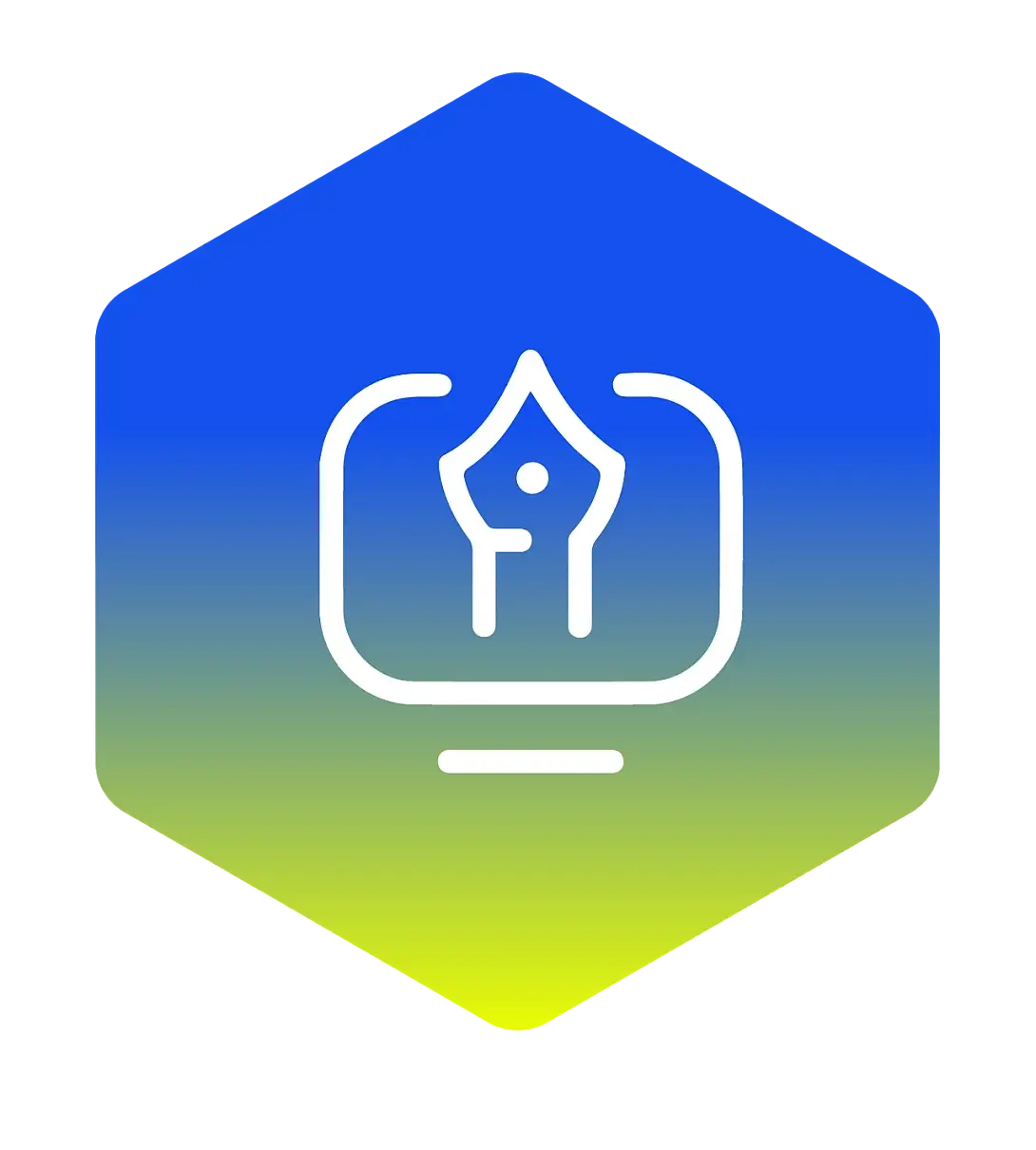 build application icon in an polygon