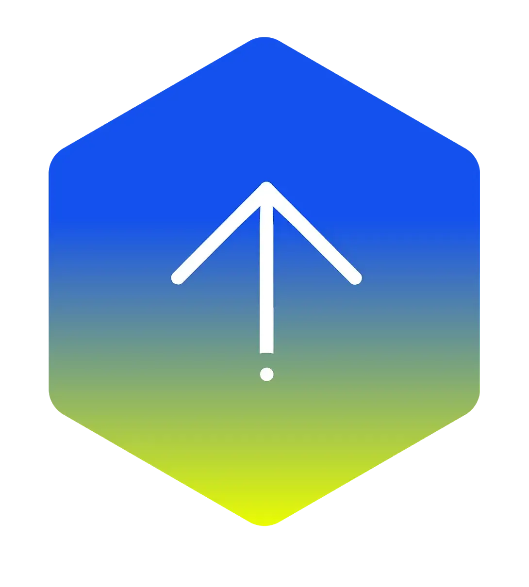 migrate content icon in an polygon