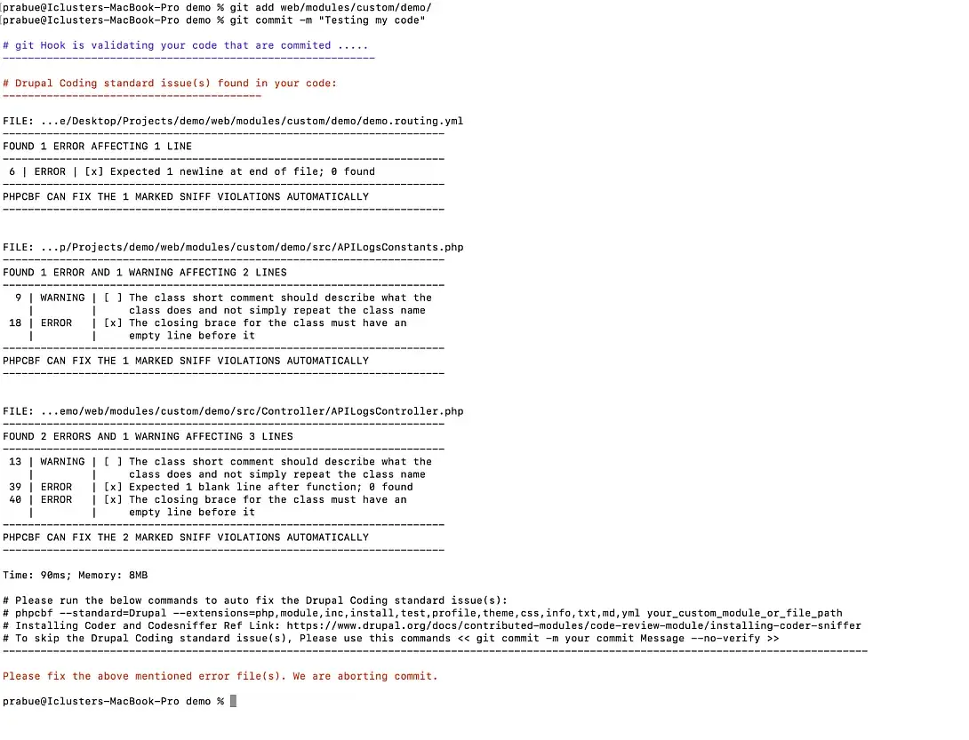 commit code