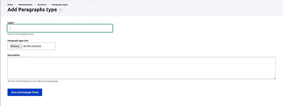 paragraphs type