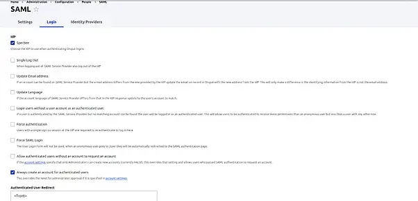 SAMLlogin Idp