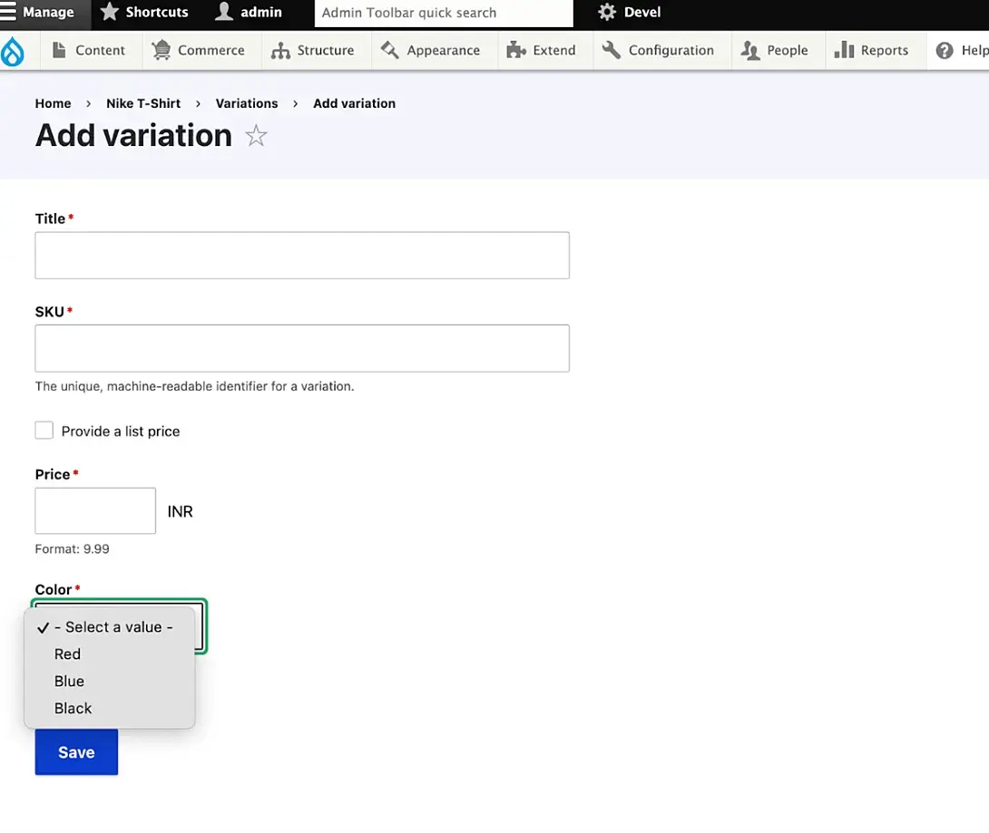 add variation